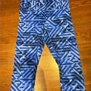Champion Blue Patterned Yoga Leggings